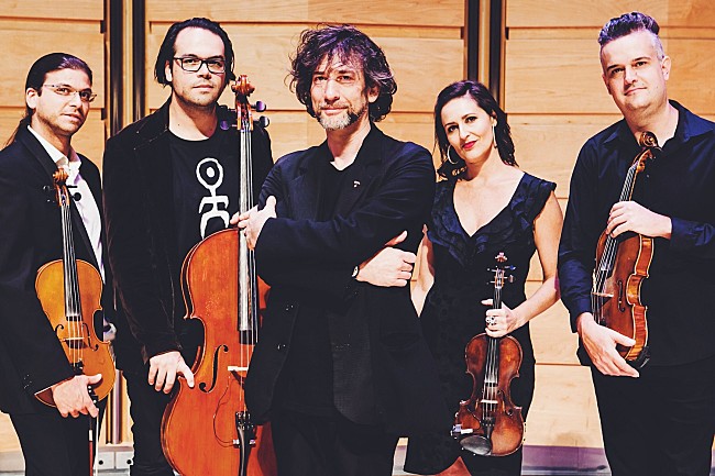 「ニール・ゲイマン、フォープレイ・ストリング・カルテットとのコラボ作『サインズ・オブ・ライフ』発売決定」1枚目/2