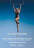 マイリー・サイラス「マイリー・サイラス、最新AL発売を記念したALL GOOD FLOWERSとのコラボ・ウィーク開催」1枚目/1