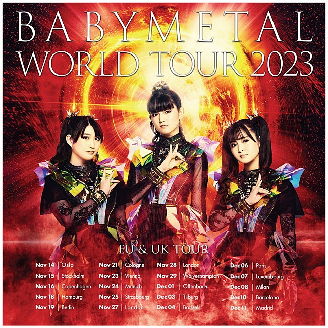 BABYMETAL「【BABYMETAL WORLD TOUR 2023 UK &amp; EU】」2枚目/3