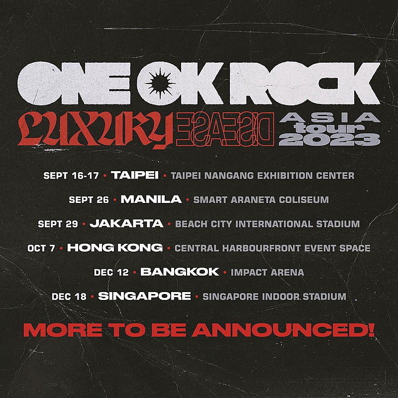 ONE OK ROCK「【LUXURY DISEASE ASIA TOUR 2023】」2枚目/2