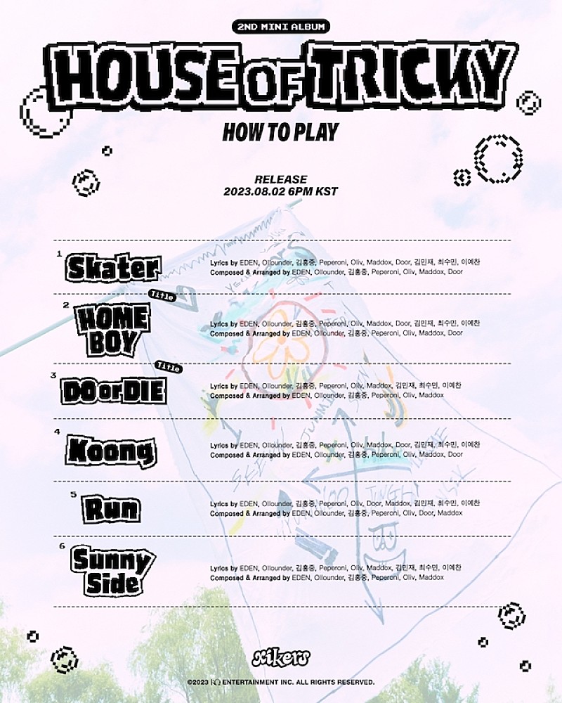 xikers、2ndミニアルバム『HOUSE OF TRICKY : HOW TO PLAY』のトラックリスト公開