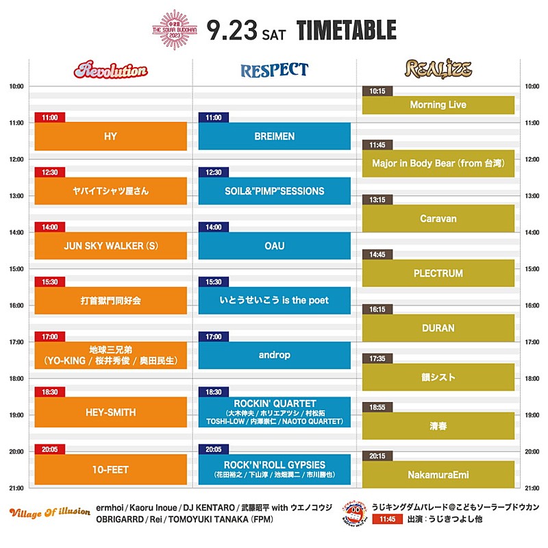 中津川 THE SOLAR BUDOKAN 2023】タイムテーブル発表 トリは10-FEET＆ストレイテナー、河村隆一のゲスト参加も | Daily  News | Billboard JAPAN
