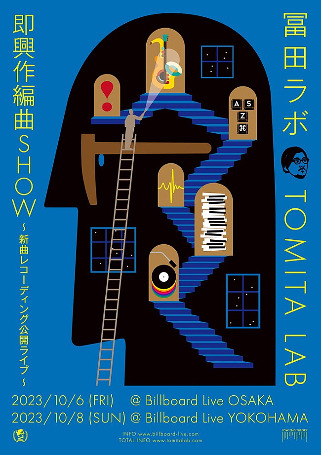 冨田ラボ「冨田ラボ、20周年イヤーの締め括りとして【即興作編曲SHOW】ビルボードライブにて開催」1枚目/2