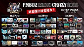 「ロック大忘年会【FM802 RADIO CRAZY】第3弾出演アーティスト発表」1枚目/1