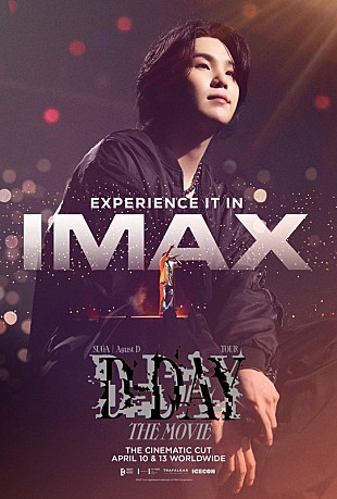 ＳＵＧＡ「『SUGA | Agust D TOUR &#039;D-DAY&#039; THE MOVIE』IMAX上映が決定、IMAX版ポスタービジュアル＆予告公開」