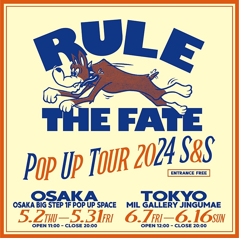 Hiro（MY FIRST STORY）がクリエイティブディレクターを務めるRULE THE FATE、【POP UP TOUR 2024 S&S】開催決定
