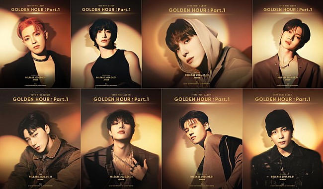 「ATEEZ、影と個性で魅せる『GOLDEN HOUR : Part.1』コンセプトフォト第1弾を公開」1枚目/3