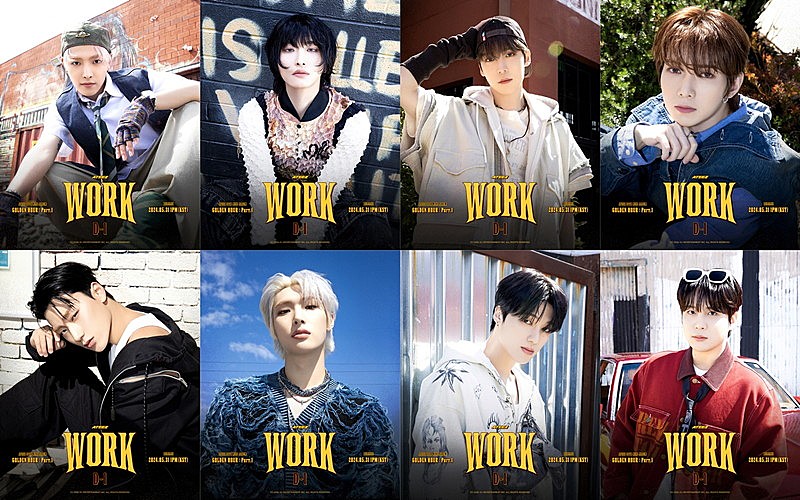 ATEEZ「WORK」MVティザー第2弾＆魅惑的な眼差しのポスター公開