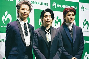 Mrs. GREEN APPLE「＜レポート＞Mrs. GREEN APPLE、10周年“メガ”プラン発表　10周年ベスト盤／ロゴ／韓国単独公演／展覧会など」