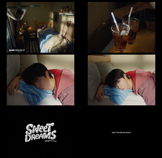 「J-HOPE、熟睡する姿を捉えた「Sweet Dreams」MVティザー第2弾を公開」1枚目/1