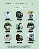 「星野源 アルバム『Gen』店舗別購入特典「オリジナル“Gen”バッジ」」8枚目/9