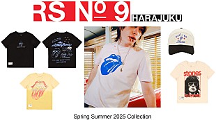 「ザ・ローリング・ストーンズ、「RS No.9 HARAJUKU」で2025年春夏コレクション新商品発売」