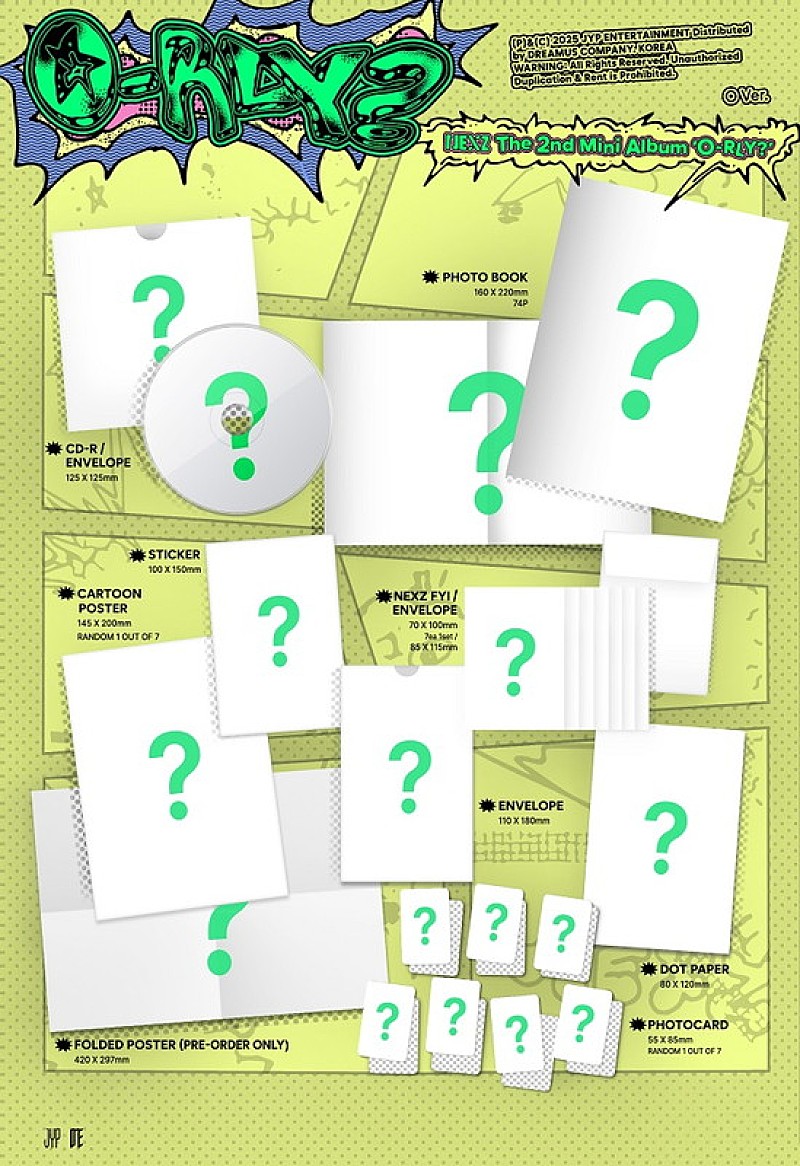 「NEXZ ミニアルバム『O-RLY?』一般盤（O Ver.）」2枚目/6