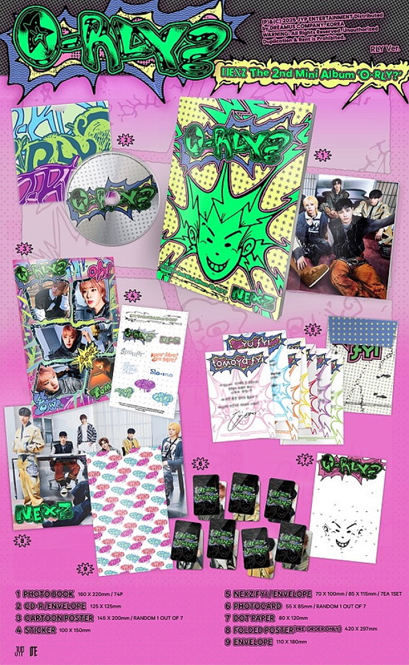 「NEXZ ミニアルバム『O-RLY?』一般盤（RLY Ver. ）」4枚目/9