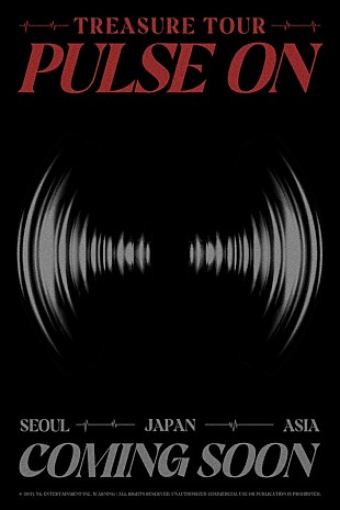「TREASURE、自身3度目となるツアー【TREASURE TOUR [PULSE ON] IN JAPAN】開催決定」
