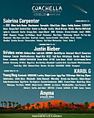 「【コーチェラ2026】サブリナ・カーペンター／ジャスティン・ビーバー／カロルGがヘッドライナーに、日本からはCreepy Nuts／藤井 風ら出演」1枚目/1