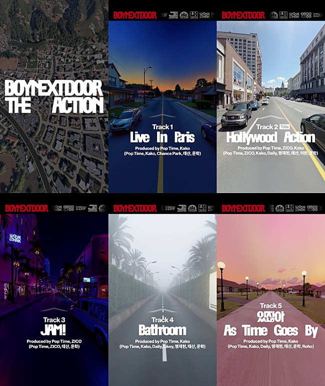 「BOYNEXTDOOR、EP『The Action』トラックリストムービーを公開」1枚目/2