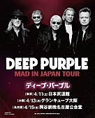 「ディープ・パープル、2026年4月に来日公演決定」1枚目/1