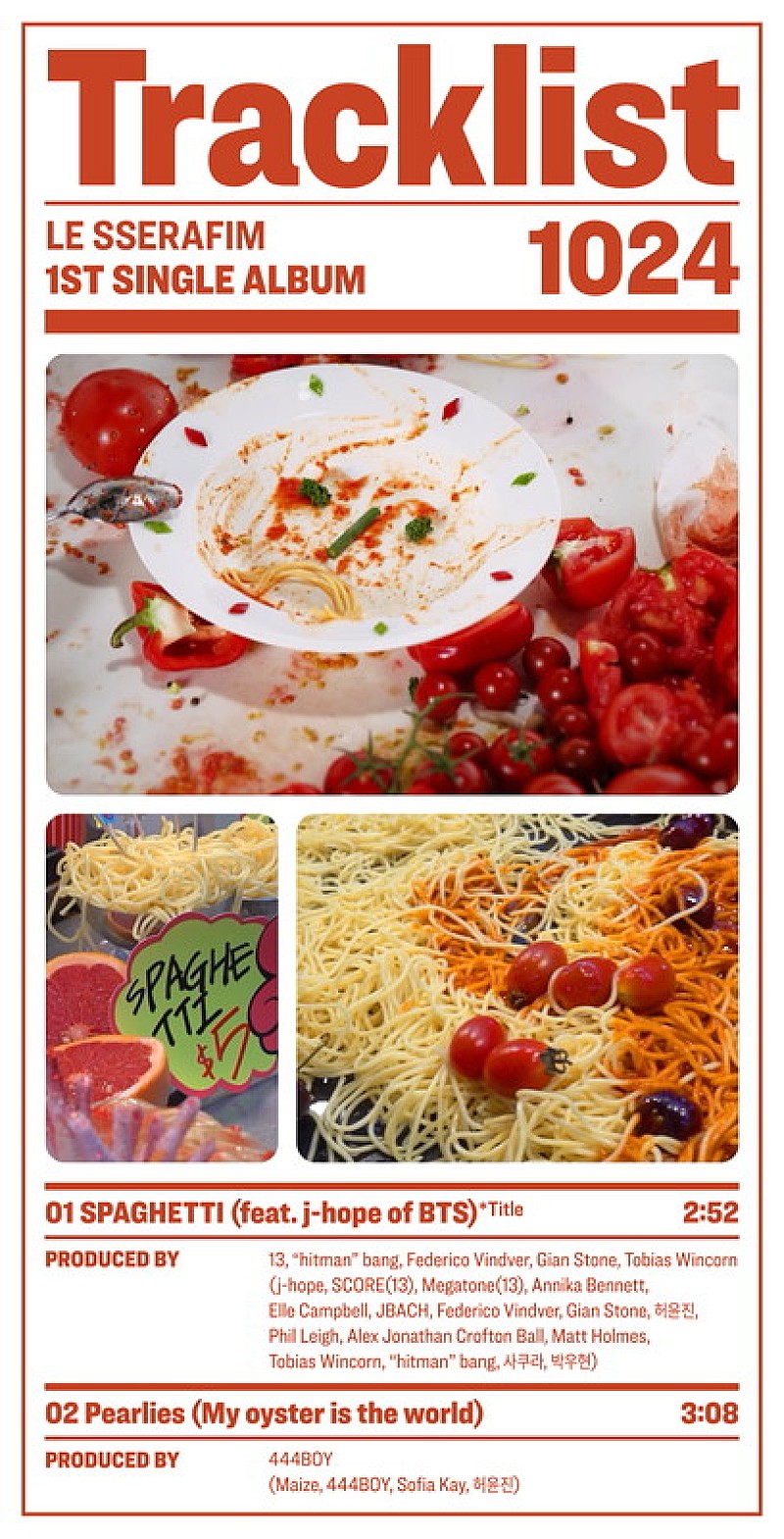 LE SSERAFIM、1stシングル『SPAGHETTI』ハイライトメドレー＆トラックリストを公開