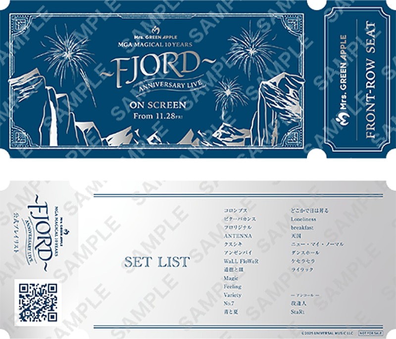 「映画『MGA MAGICAL 10 YEARS ANNIVERSARY LIVE ～FJORD～ ON SCREEN』
入場者プレゼント「FRONT-ROW SEAT」
（C）2025 UNIVERSAL MUSIC LLC」2枚目/3