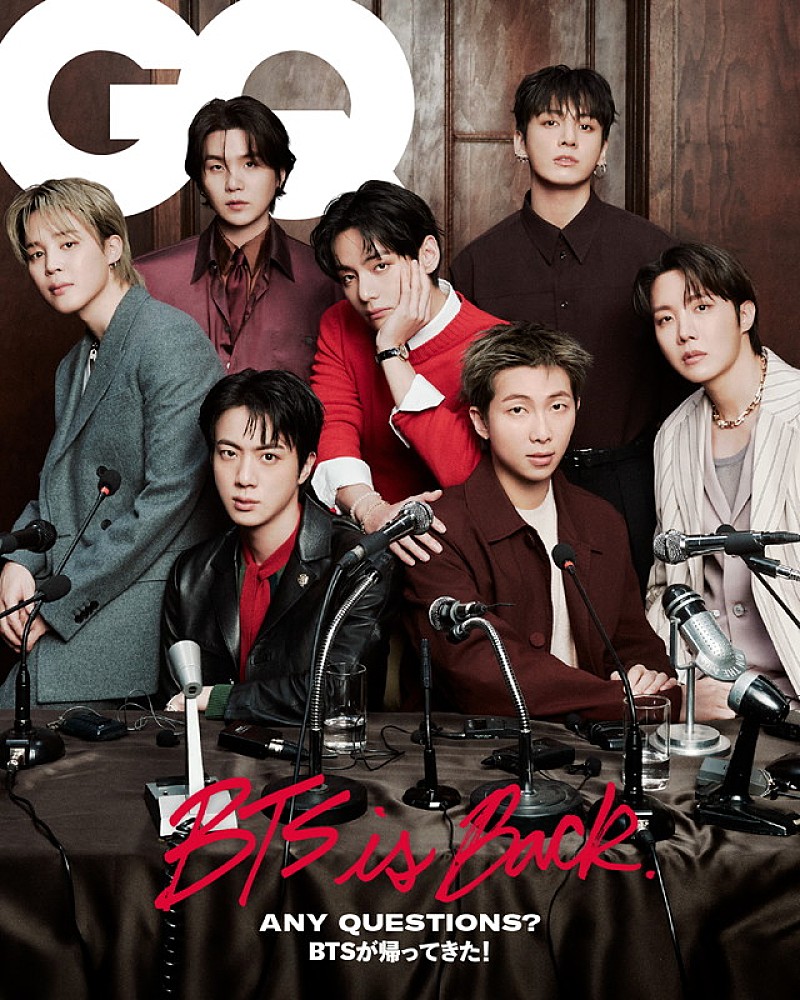 「BTSが『GQ JAPAN』表紙、再始動を目前に控えた7人にインタビュー」1枚目/1