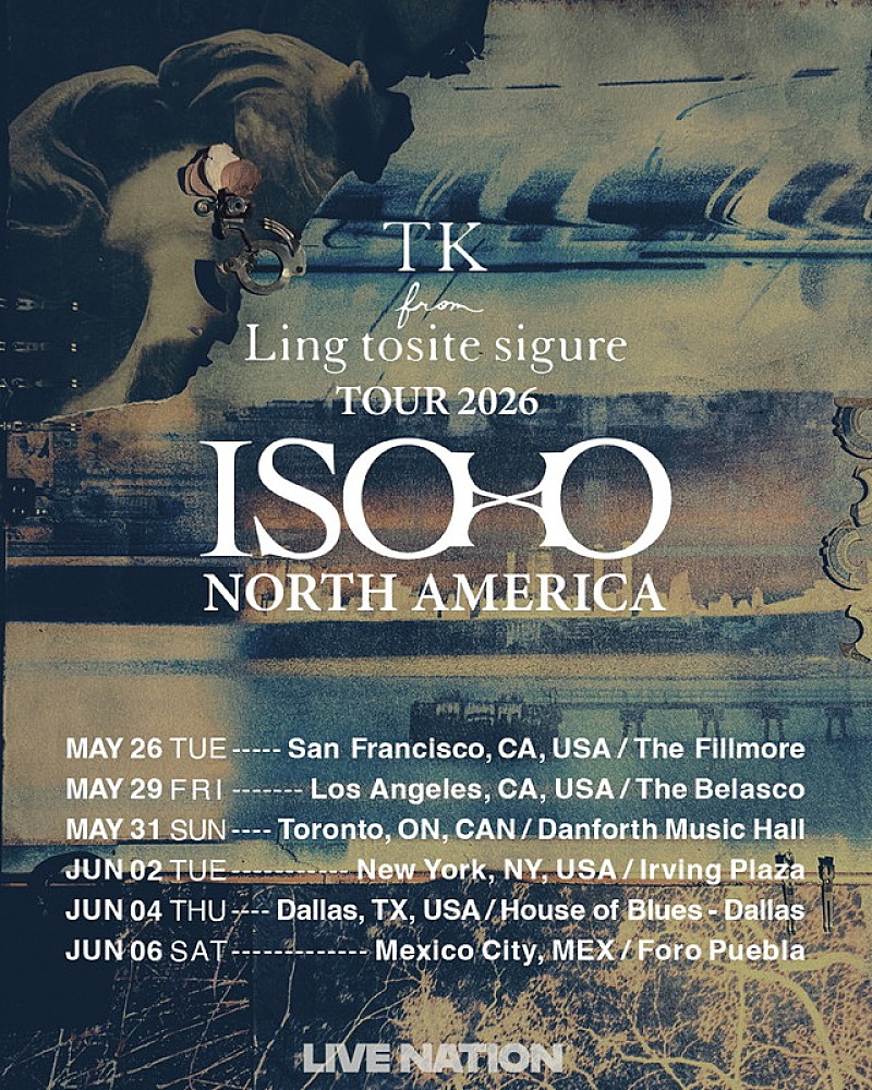 「【TK from Ling tosite sigure TOUR 2026 ISO×0 NORTH AMERICA】」2枚目/2