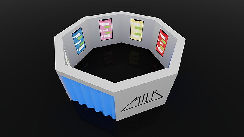 「M!LK【のぞいてみるく?展】チャットルーム」2枚目/2