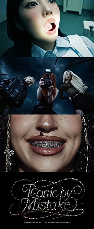 LE SSERAFIM「LE SSERAFIM/ILLIT/KATSEYEによるコラボ曲「ICONIC BY MISTAKE」MVティザー公開」
