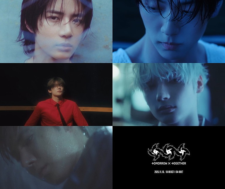 TOMORROW X TOGETHER「TOMORROW X TOGETHER、“Z世代の青春痛”を描くミニアルバム『PERFECT STORM』トレーラー公開」